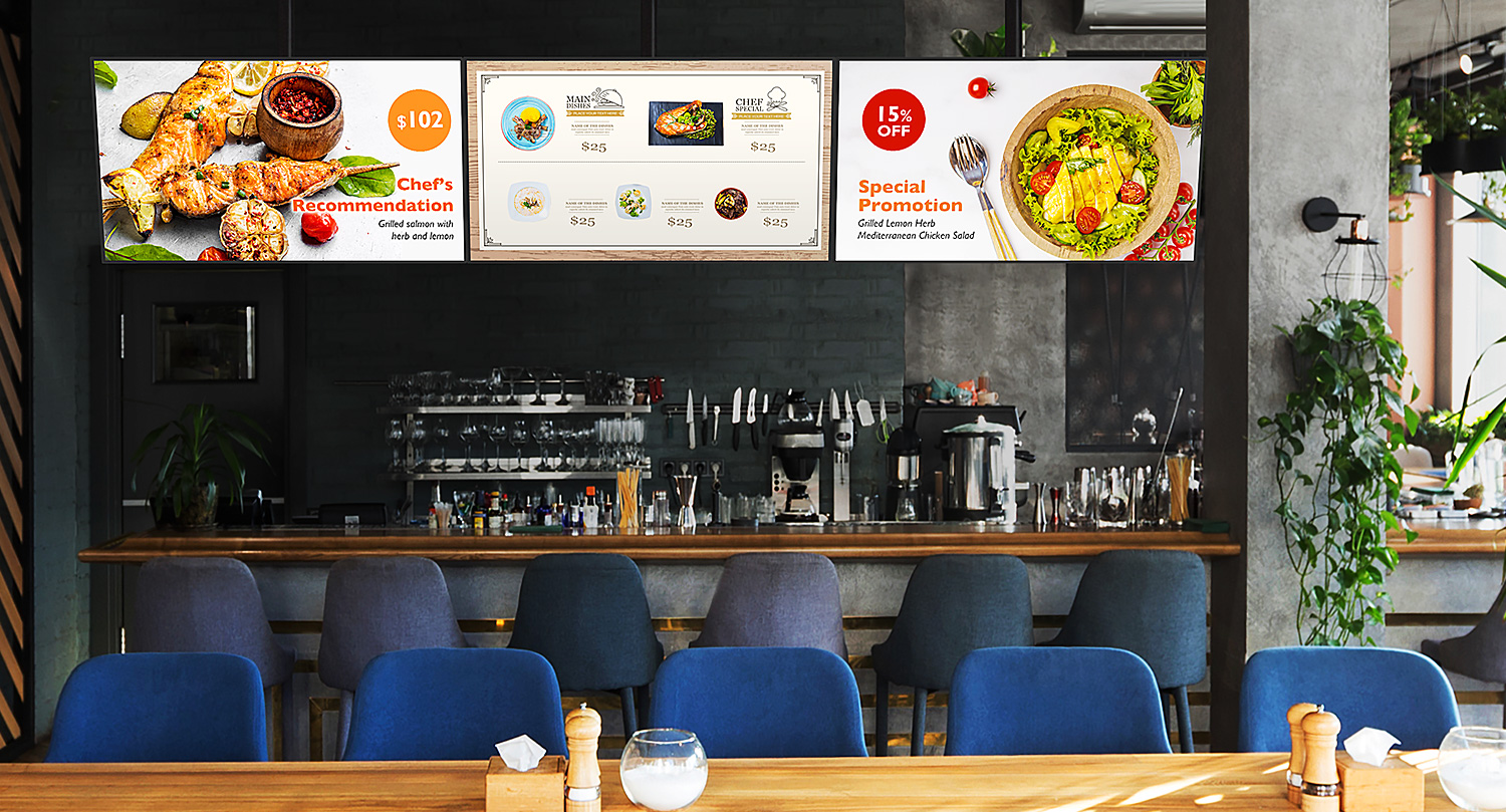 Restaurant Signage Ideas: Making Use of Digital Displays | AUO